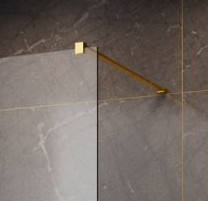 Szyba walk-in 120 złota ścianka Radaway Modo New Gold II 389124-09-01