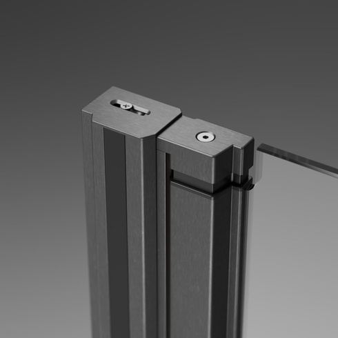 Drzwi szczotkowany gunmetal Radaway Nes Brushed GunMetal DWJ I 100 Lewe