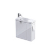 Szafka z umywalką 55 cm Oristo Siena OR45-ZD2D-55-1-P biały połysk