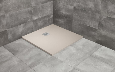 Brodzik kwadratowy kaszmirowy 90x90 konglomerat Radaway Kyntos C