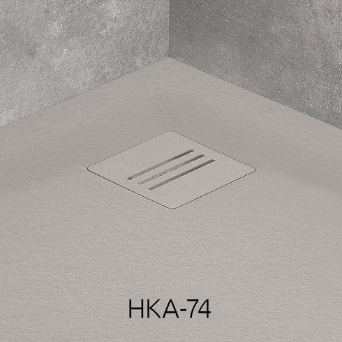 Brodzik pięciokątny konglomerat Radaway Kyntos PT Cemento 90x90