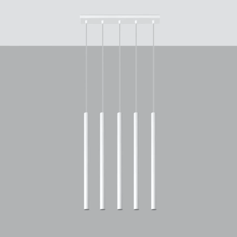 Lampa wisząca PASTELO 5 biała