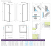 Kabina prysznicowa Radaway EOS KDJ 100x100 137523-01-01R prawa