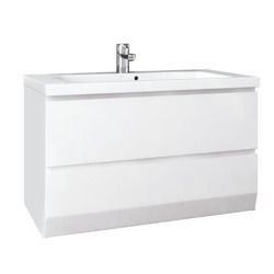Szafka łazienkowa z umywalką 85 Oristo Brylant OR36-SD2S-85-1 biała