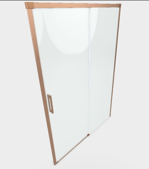 Drzwi miedź szczotkowana Radaway Idea Brushed Copper DWJ 100 prawe