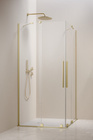 Kabina 80x80 Radaway Furo Brushed Light Gold KDD Jasny złoty