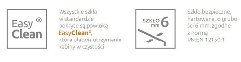 Kabina prysznicowa drzwi łamane Radaway EOS KDD-B 80x100 137333-01-01L