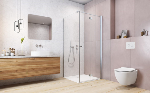 Kabina prysznicowa składana łamana Radaway EOS KDJ B 80x80 prawa