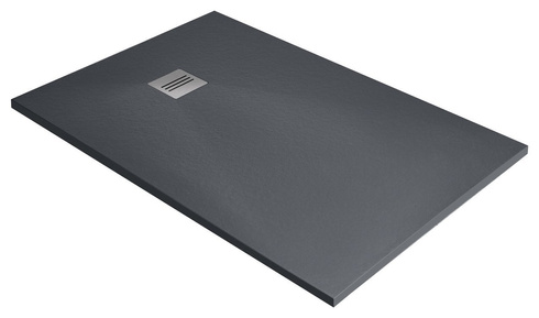 Brodzik z konglomeratu Radaway Kyntos F 110x90 antracytowy HKF11090-64