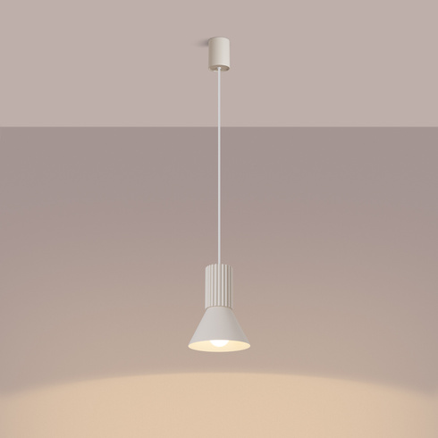 Lampa wisząca ESTRIA 1 beżowa