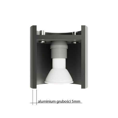 Plafon ORBIS 1 szary