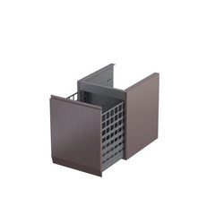 Szafka niska boczna Oristo Brylant Uni OR36-SN1S-40-21R mokka mat ryflowany