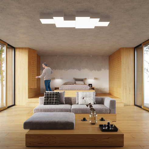 Lampa wisząca HORUS 45 biały