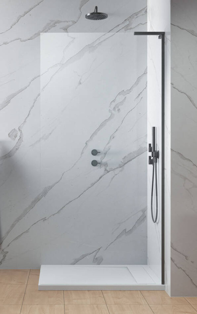 Kabina walk-in 90 Radaway Modo SL Brushed GunMetal II prawa
