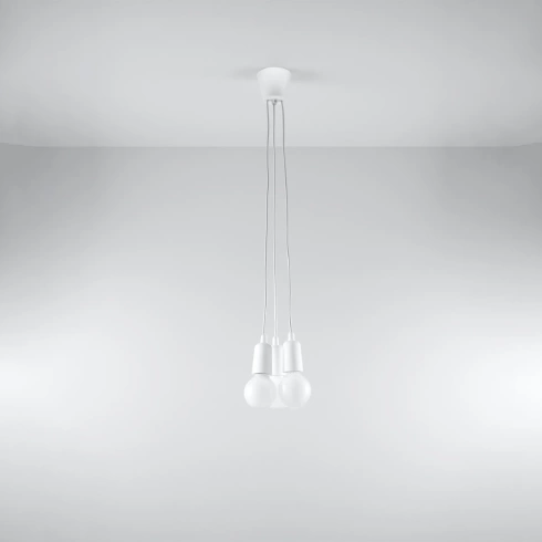 Lampa wisząca DIEGO 3 biała