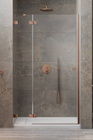 Drzwi prysznicowe 80 Radaway Essenza Pro Brushed Copper DWJ lewa