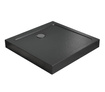 Brodzik kwadratowy 90x90 czarny Radaway Doros C Compact Stone