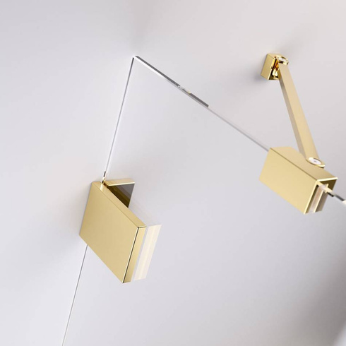 Kabina pięciokątna złota 80x80 Radaway Essenza Pro Gold PTJ prawa