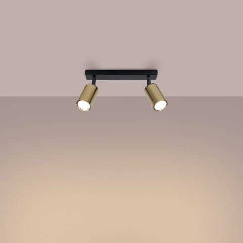 Plafon WINX 2 czarny/złoty