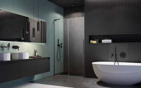 Drzwi prysznicowe 120 Radaway Furo SL Brushed GunMetal DWJ lewe