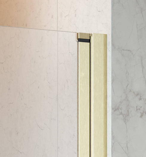 Drzwi złoto szczotkowane 70 Radaway Nes Brushed Gold DWB Prawe
