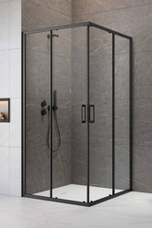 Kabina prysznicowa czarna 90x80 Radaway Premium Pro Black KDD
