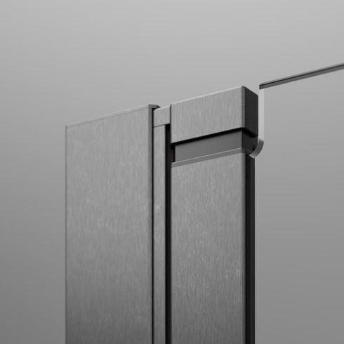 Kabina składana Radaway Nes Brushed GunMetal KDD B 90x100