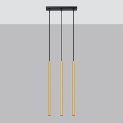 Lampa Wisząca PASTELO 3L złoty połysk