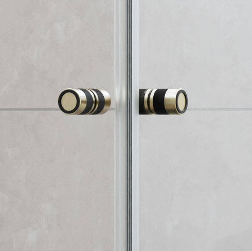 Kabina złota szczotkowana składana 100x90 Radaway Nes Brushed Gold KDD B