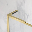 Kabina walk-in 75 Radaway Modo F SL Brushed Gold II z ramą lewa