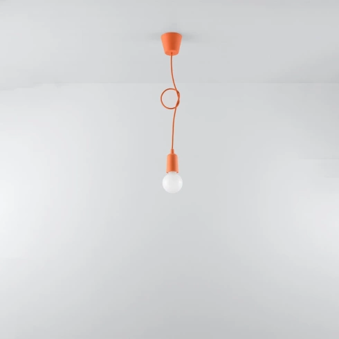 Lampa wisząca DIEGO 1 pomarańczowy