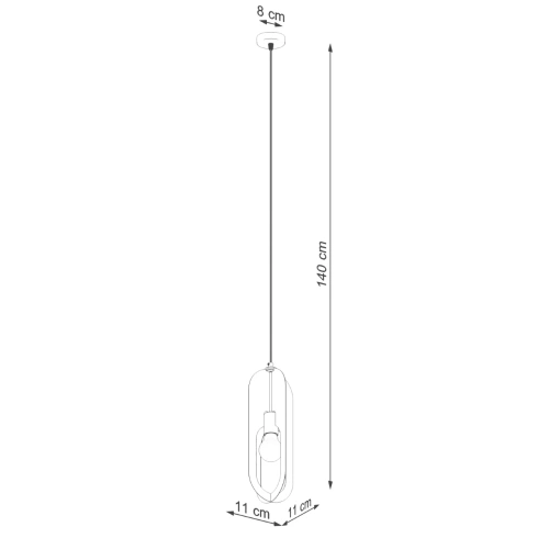 Lampa wisząca NICUS 1 biała