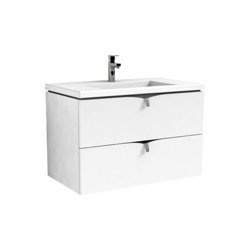 Szafka łazienkowa Oristo Siena OR45-SD2S-80-1 biały połysk