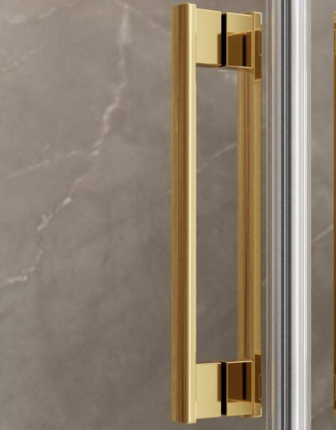 Złota kabina prysznicowa Radaway Idea Gold KDJ 160x70 lewa