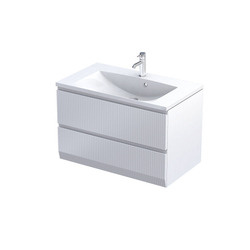 Szafka łazienkowa Oristo Brylant Uni OR36-SD2S-80-2R biały mat ryflowany