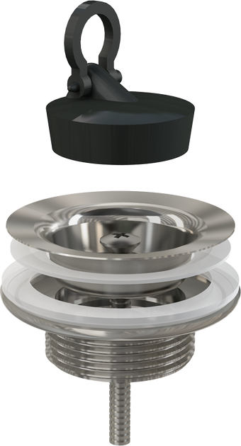 Spust umywalki 5/4" metal A439