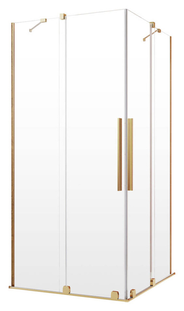 Kabina prysznicowa złota 80x90 Radaway Furo Gold KDD przesuwne