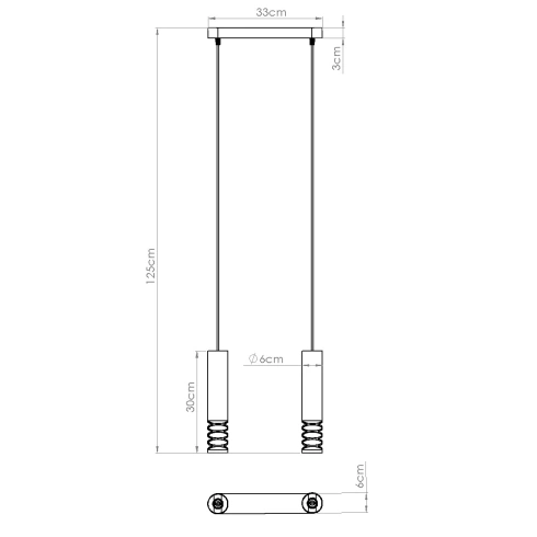 Lampa wisząca LAMI 2 biały