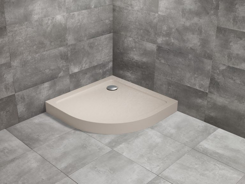 Brodzik półokrągły 90x90 Radaway Doros A Compact Stone kaszmirowy