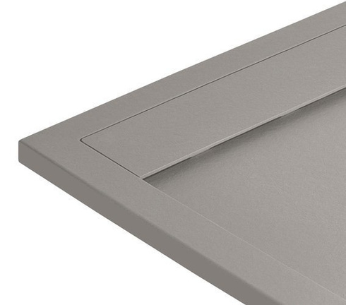 Radaway Teos F Cemento 160x80 Brodzik z konglomeratu HTF16080-74