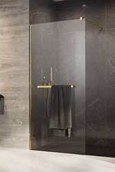 Kabina walk-in złota 155 cm z wieszakiem Radaway Modo New Gold II