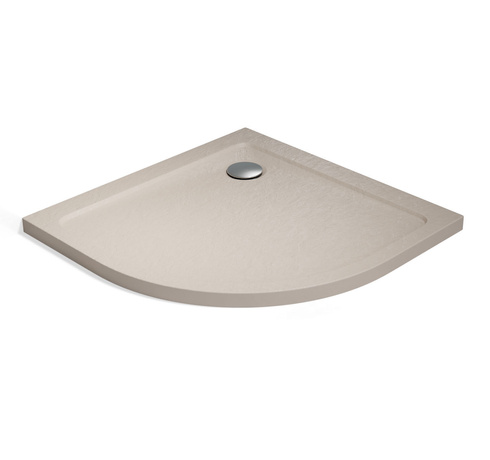 Brodzik półokrągły Radaway Doros A Stone kaszmirowy 90x90