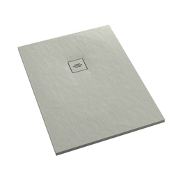 Brodzik kompozytowy Stabilsound Plus®Protos Cement Stone 90x110x3,5 cm, prostokątny