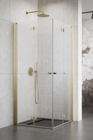 Kabina złota szczotkowana składana 90x100 Radaway Nes Brushed Gold KDD B