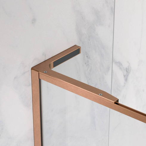 Walk-in 70 Radaway Modo F SL Brushed Copper II z ramą miedź lewa