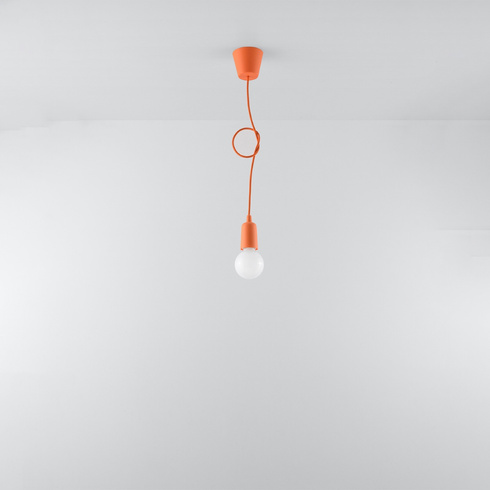 Lampa wisząca DIEGO 1 pomarańczowy