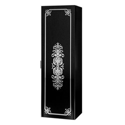 Regał łazienkowy Sanitti Vintage czarny front lustro srebrne