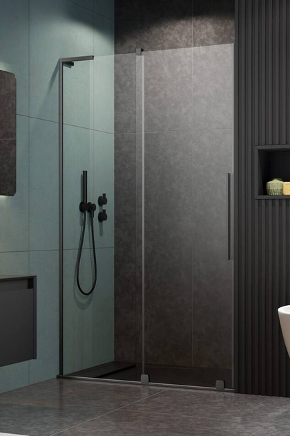 Drzwi prysznicowe 120 Radaway Furo SL Brushed GunMetal DWJ lewe