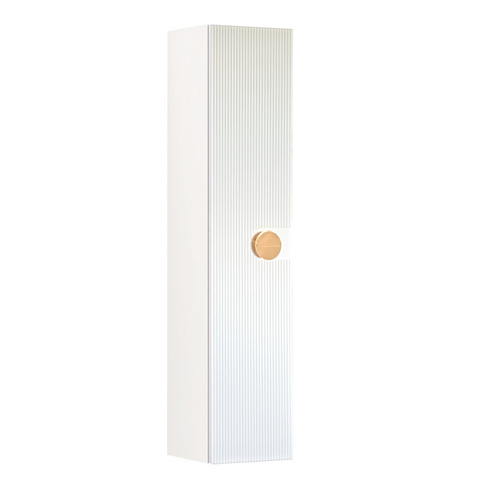 Regał łazienkowy wiszący Sanitti Epsilon biały uchwyt złoty