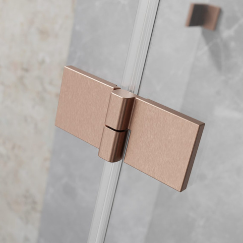 Kabina składana Radaway Nes Brushed Copper KDD B 100x90 miedź